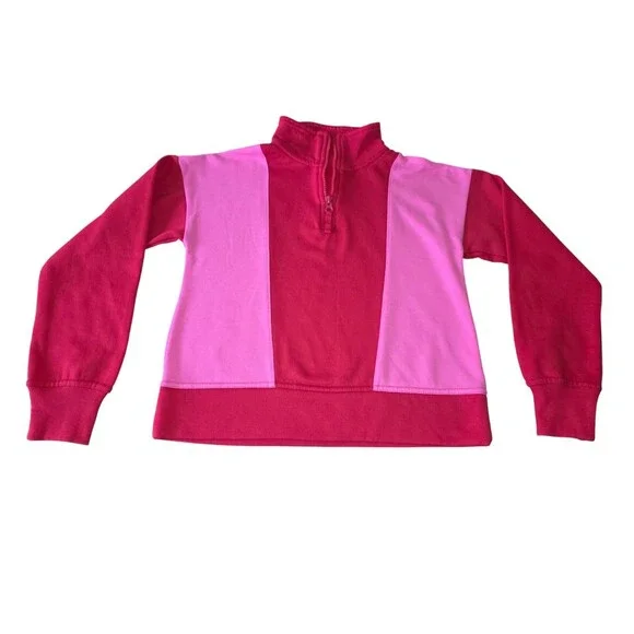 Girls Ideology Half-Zip Pullover Sweater Pink/Red Size M (10/12) NWT - Picture 3 of 8